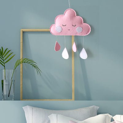 DECORATION CHAMBRE BEBE - CloudDrops™ - Rose - Sourire Bébé