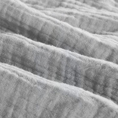 DOUDOU BEBE - BabyMousseline™ - Gris - Sourire Bébé