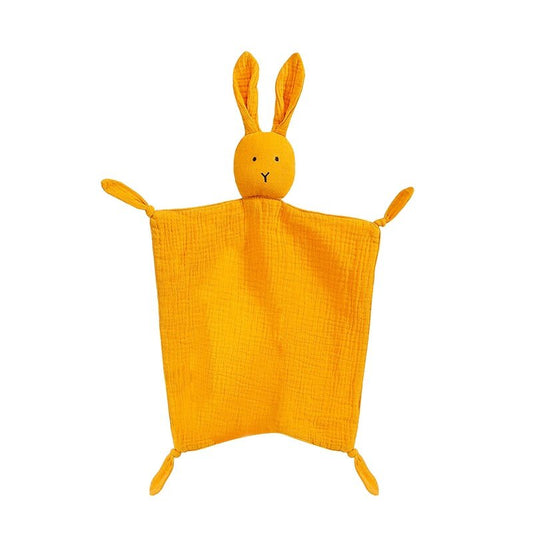 DOUDOU BEBE - BabyMousseline™ - Jaune - Sourire Bébé