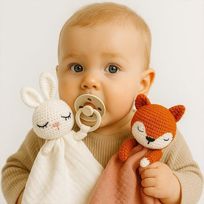 Doudou bebe | Lapine Rose BabyCuddlePets - Sourire Bébé