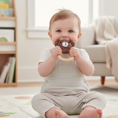 Hochet bébé stimulant | Éveil Sensoriel - Sourire Bébé