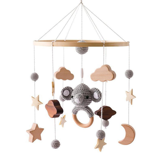 MOBILE LIT BEBE - RainbowDream™ - Elephant - Sourire Bébé
