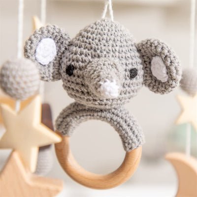 MOBILE LIT BEBE - RainbowDream™ - Elephant - Sourire Bébé
