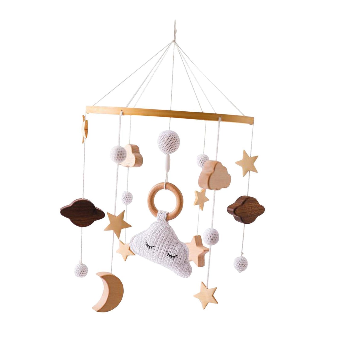 MOBILE LIT BEBE - RainbowDream™ - Nuage - Sourire Bébé