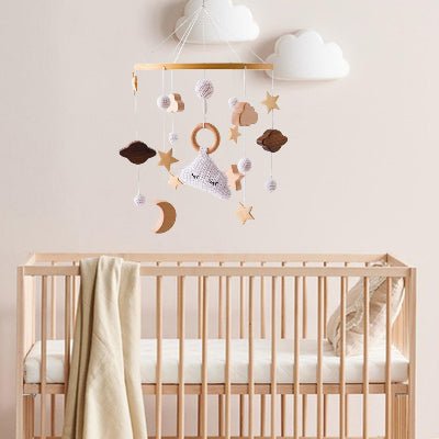 MOBILE LIT BEBE - RainbowDream™ - Nuage - Sourire Bébé