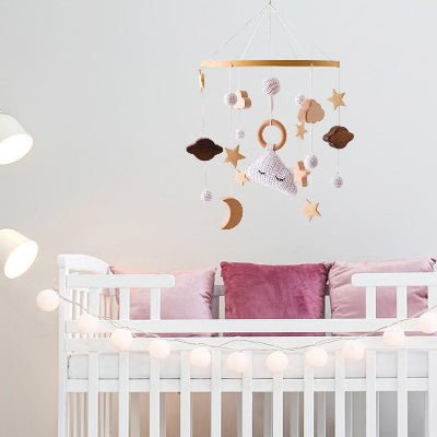 MOBILE LIT BEBE - RainbowDream™ - Nuage - Sourire Bébé