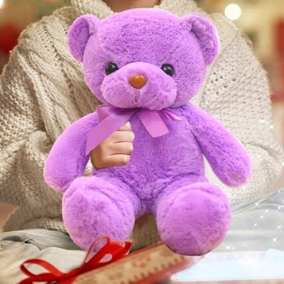Ours En Peluche - CuteTeddyBearPlush™ - Mauve - Sourire Bébé