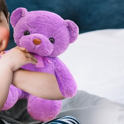 Ours En Peluche - CuteTeddyBearPlush™ - Mauve - Sourire Bébé