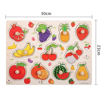 Puzzle bois Montessori | Artisanal créatif - Sourire Bébé