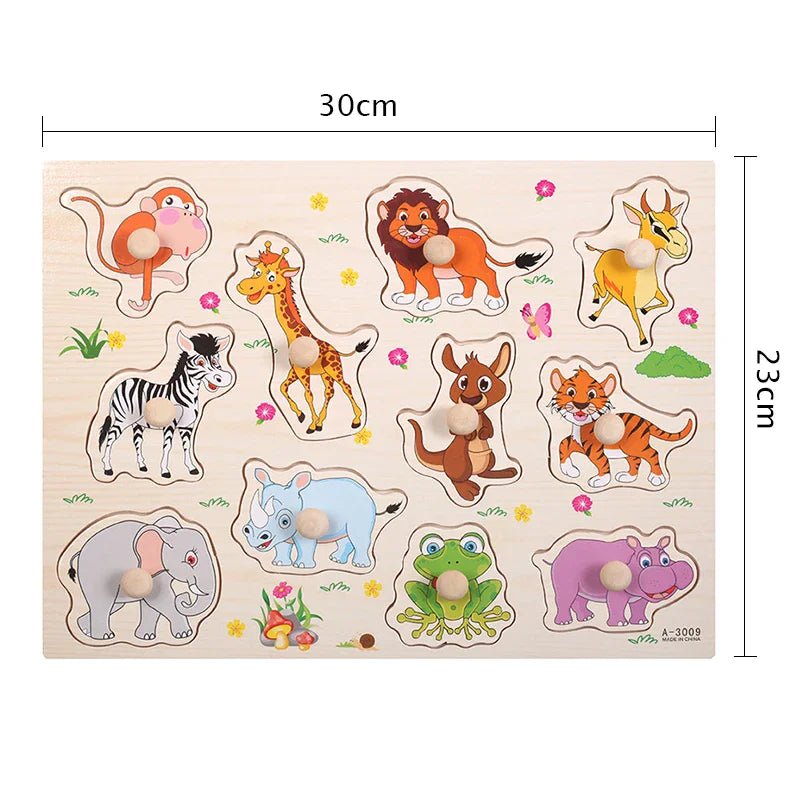Puzzle bois Montessori | Artisanal créatif - Sourire Bébé