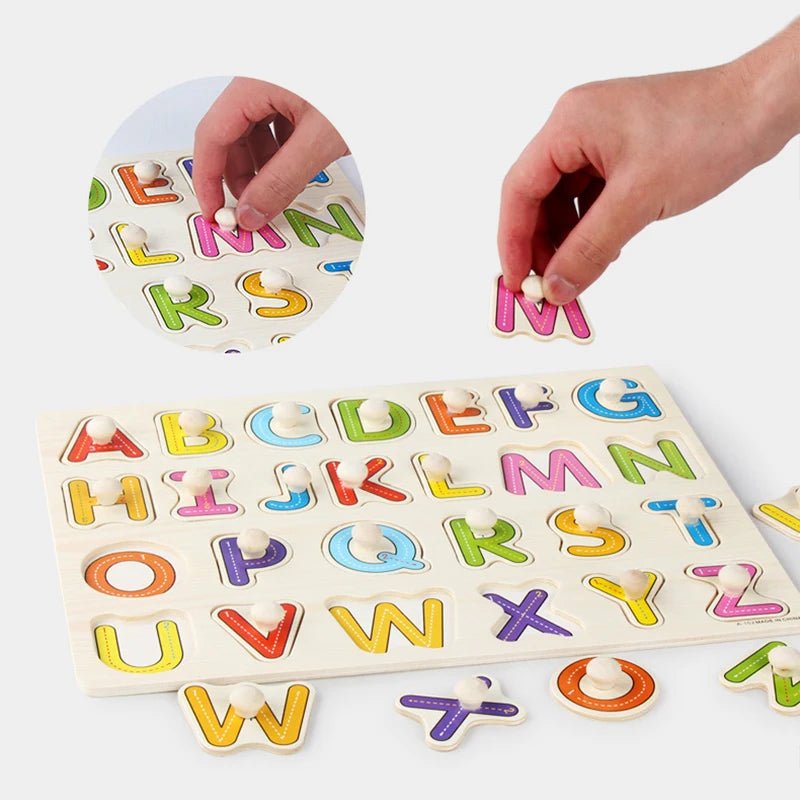 Puzzle bois Montessori | Artisanal créatif - Sourire Bébé