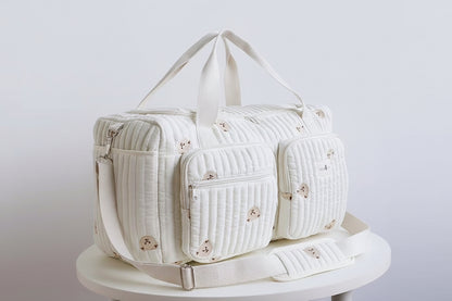 sac a langer beige double cerf