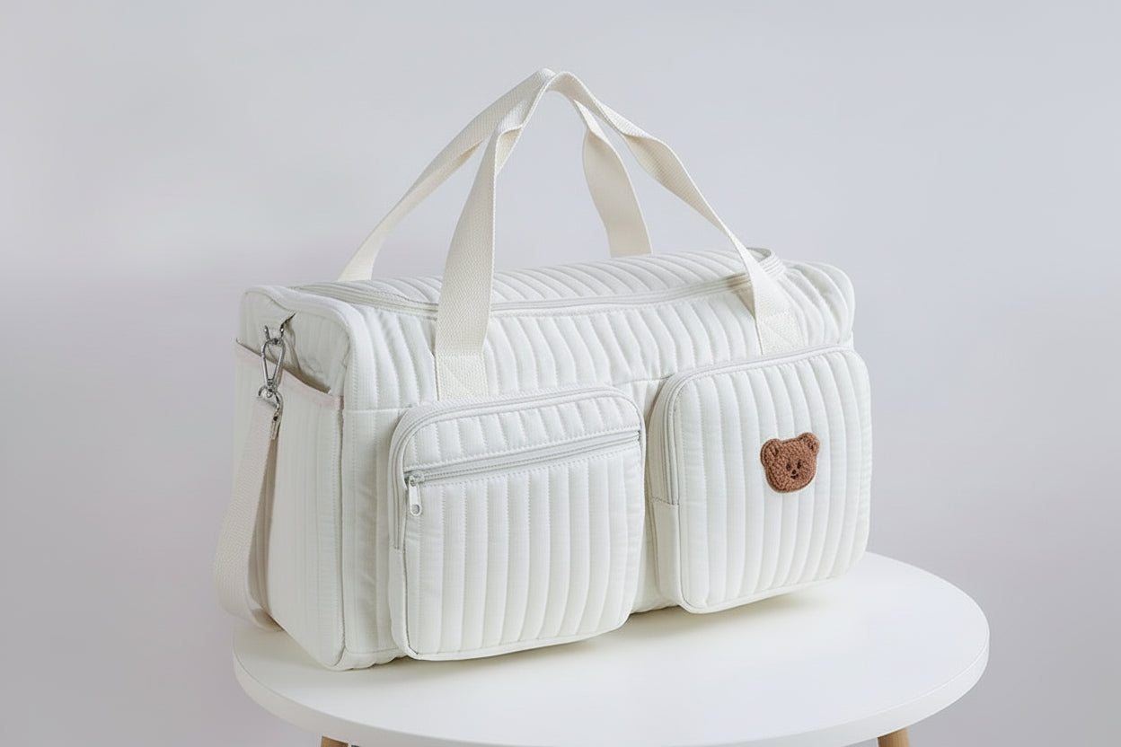 sac a langer beige double ours 