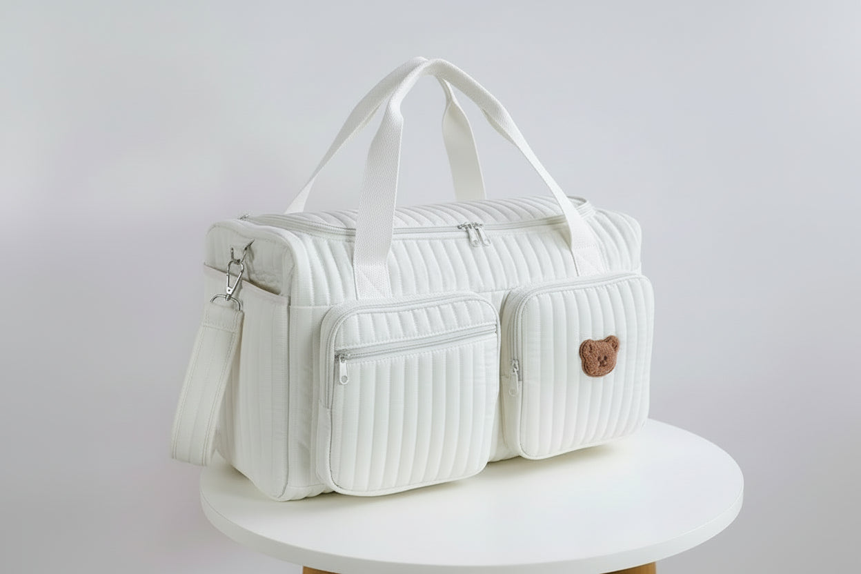 sac langer beige double ours