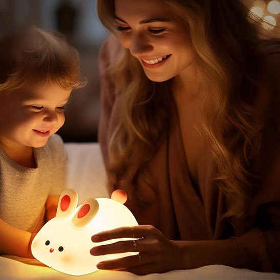 Veilleuse bébé | Lapin MagicLights - Sourire Bébé