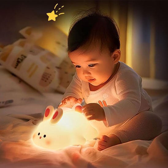 Veilleuse bébé | Lapin MagicLights - Sourire Bébé