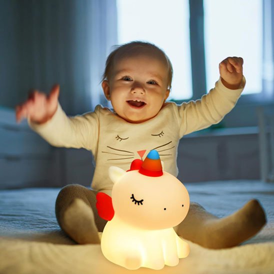 Veilleuse bébé | Licorne Magiclights - Sourire Bébé