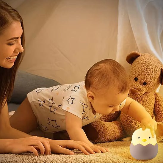 Veilleuse bébé | Poussin MagicLights - Sourire Bébé